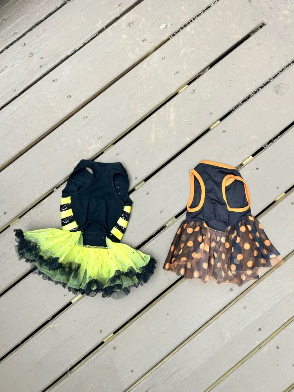 Puppy Halloween Bumblebee Pup & Little Boo Halloween Tutu Dress Medium 13-20lbs